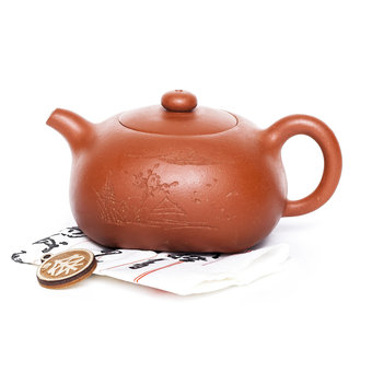 Чайник Исин, "Фан Юань", ЦзыШа, 225мл арт. 3529 Чайник Исин, "Фан Юань", ЦзыШа, 225мл